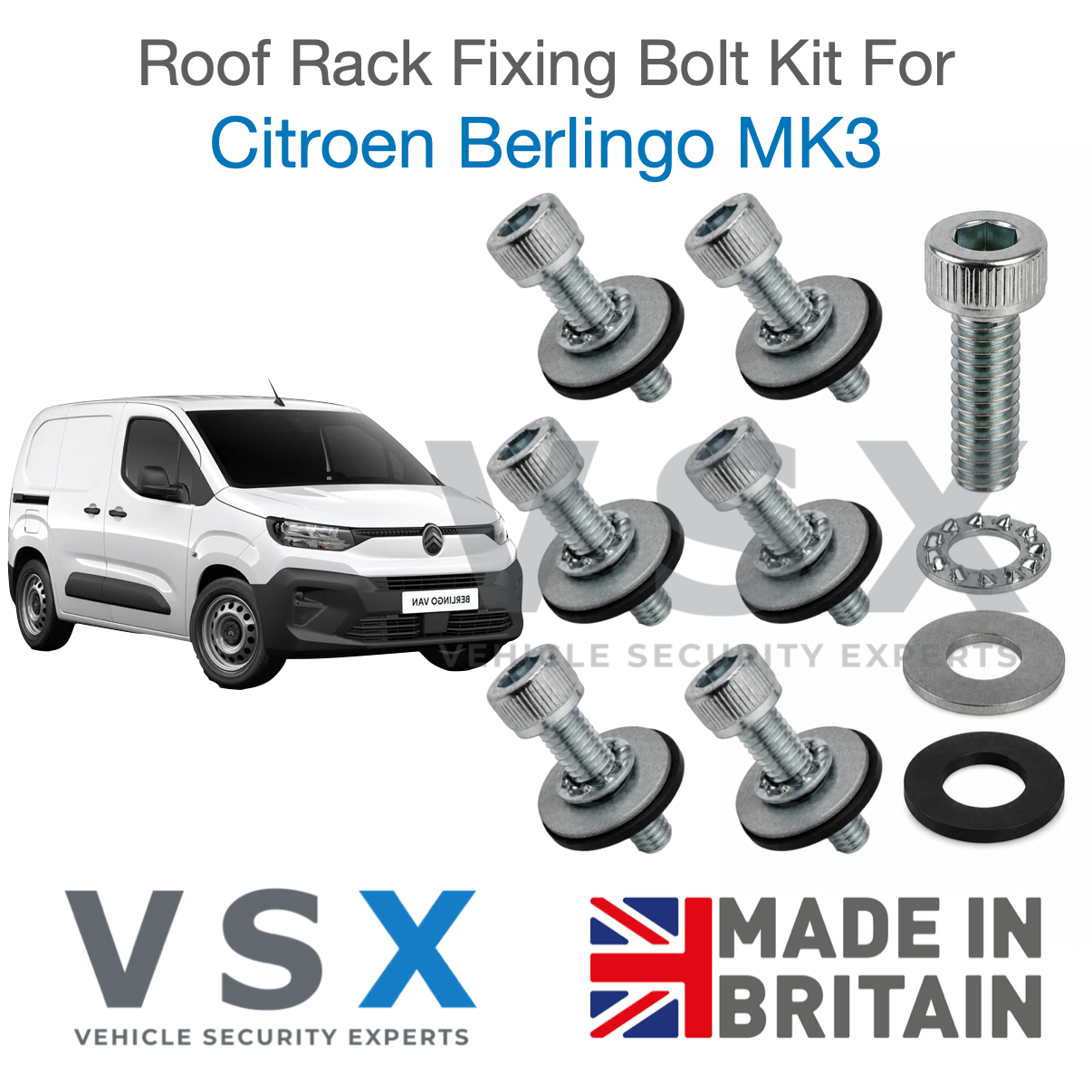 Citroen Berlingo MK3 Roof Rack Fitting Bolt Kit