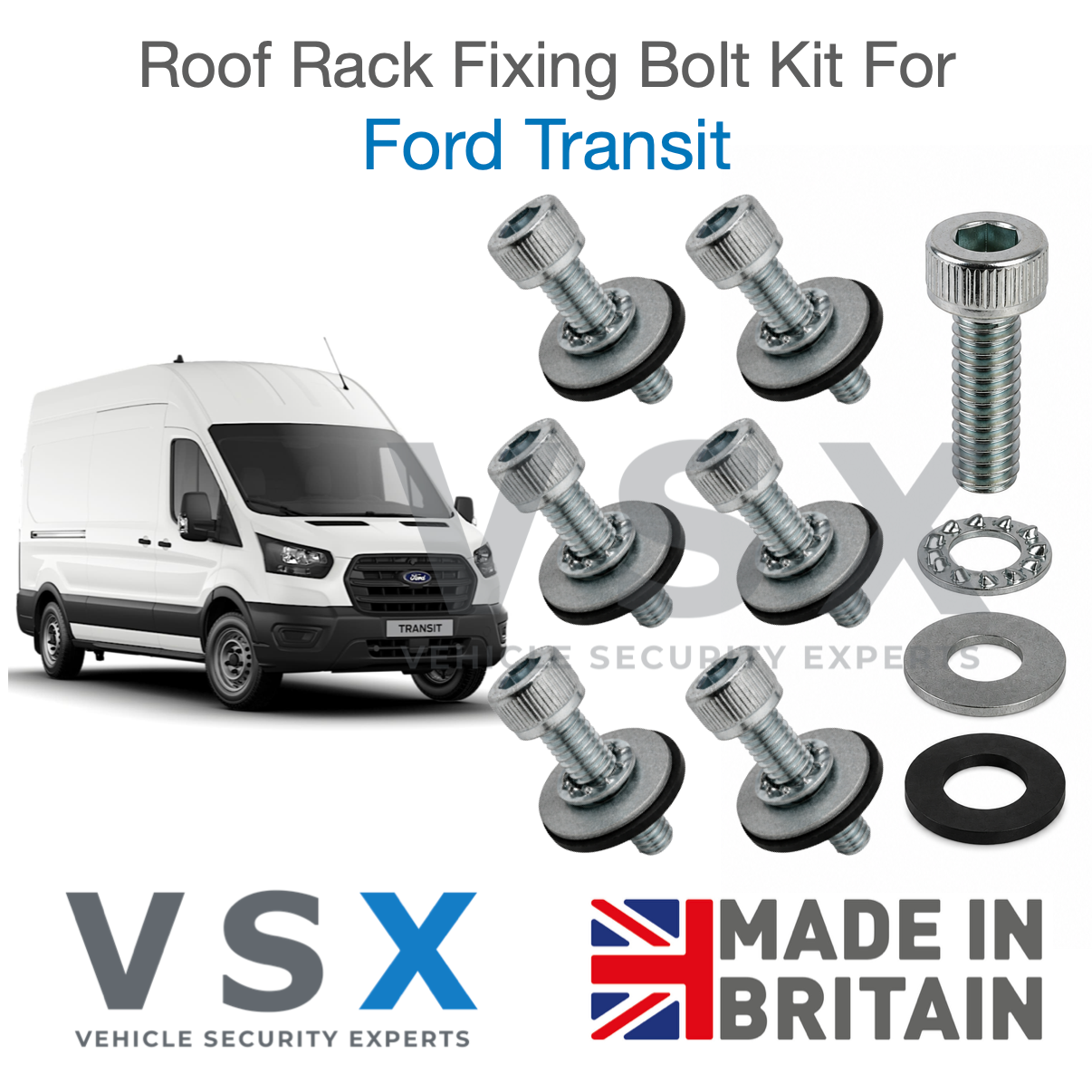Ford Transit Roof Rack Fitting Bolt Kit