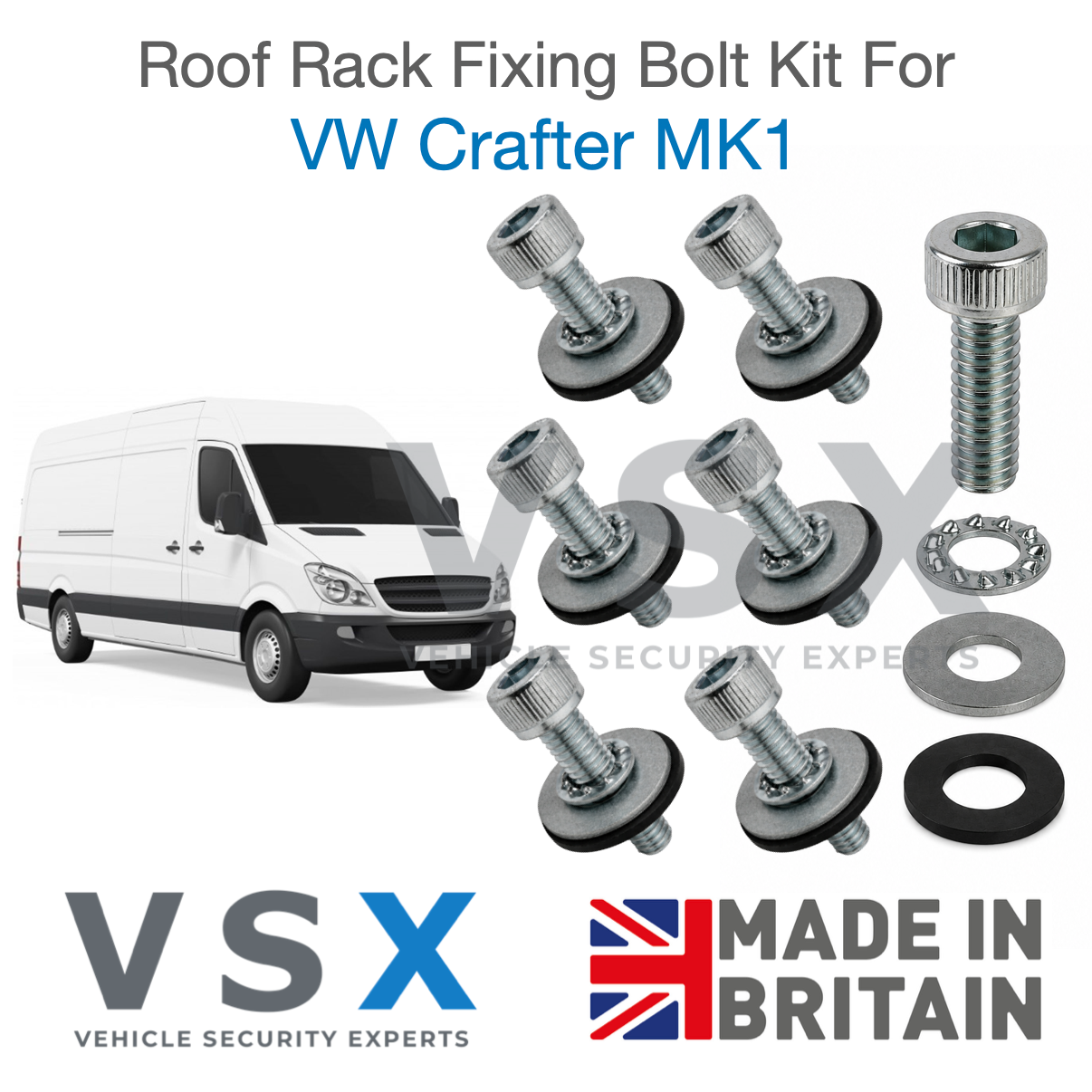 VW Crafter MK1 Roof Rack Fitting Bolt Kit