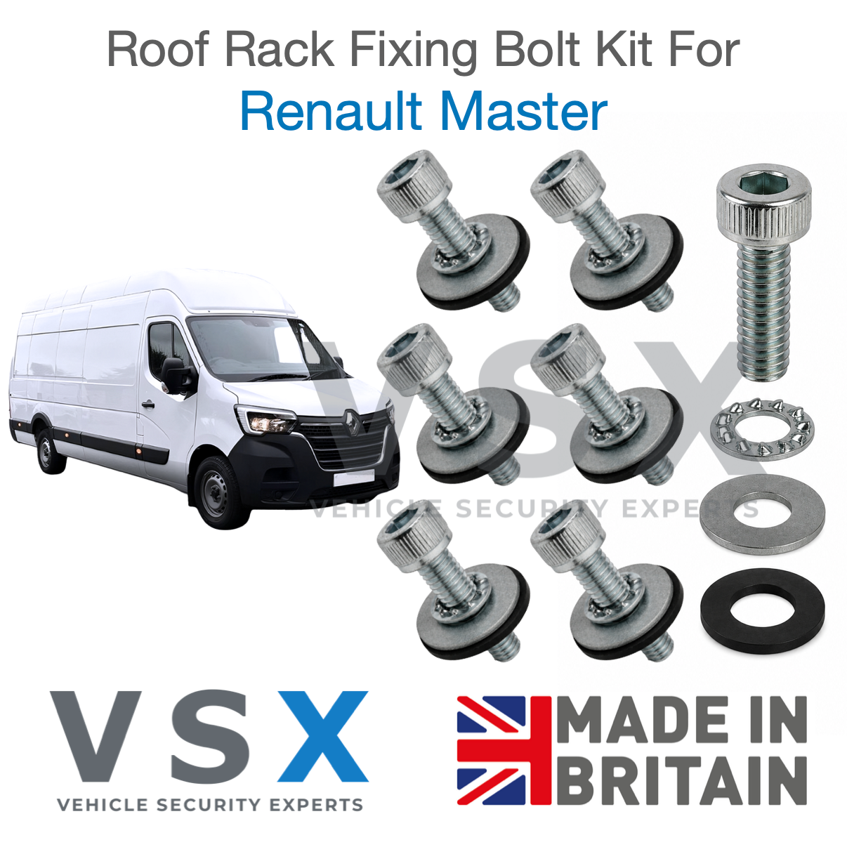 Renault Master MK3 Roof Rack Fitting Bolt Kit