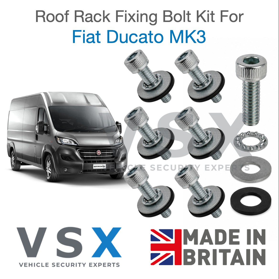 Fiat Ducato MK3 Roof Rack Fitting Bolt Kit