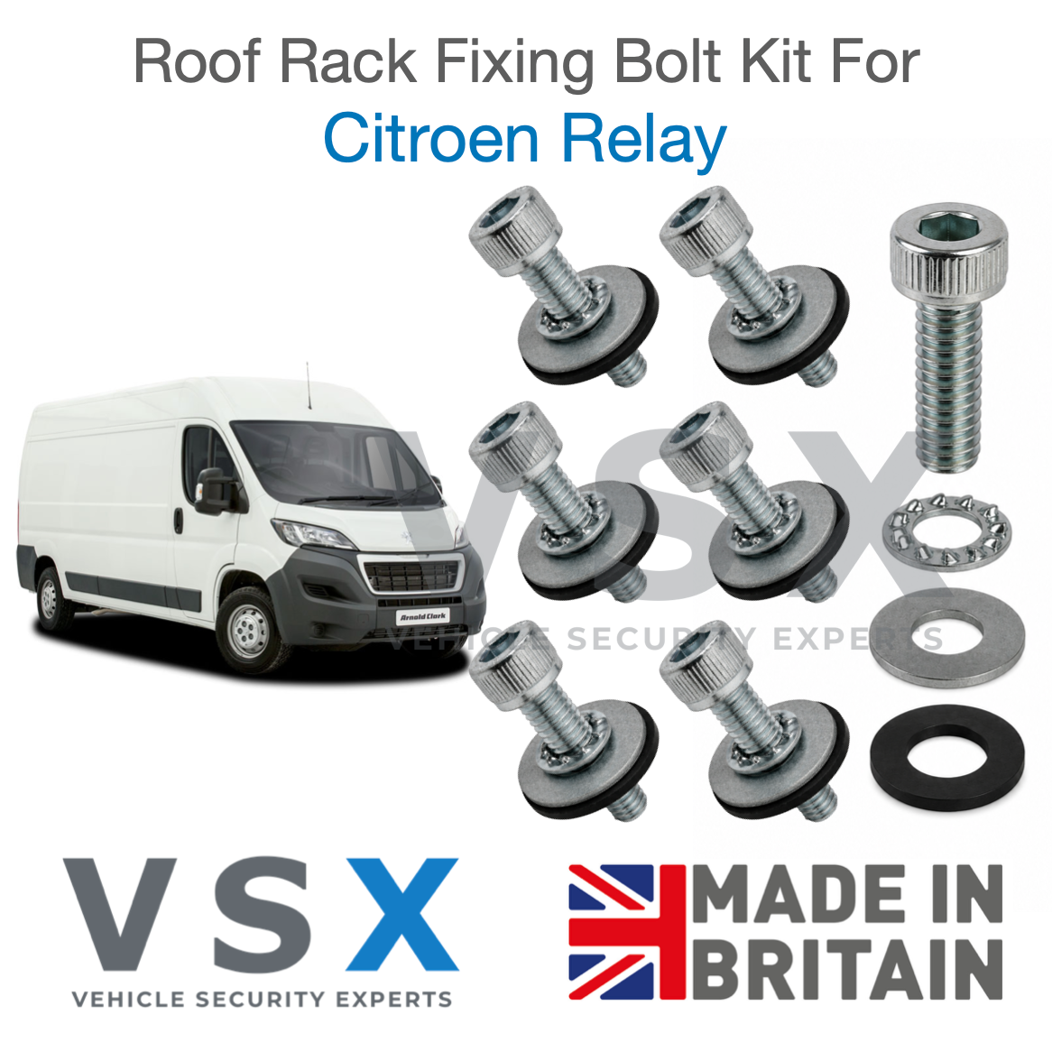 Citroen Relay Roof Rack Fitting Bolt Kit
