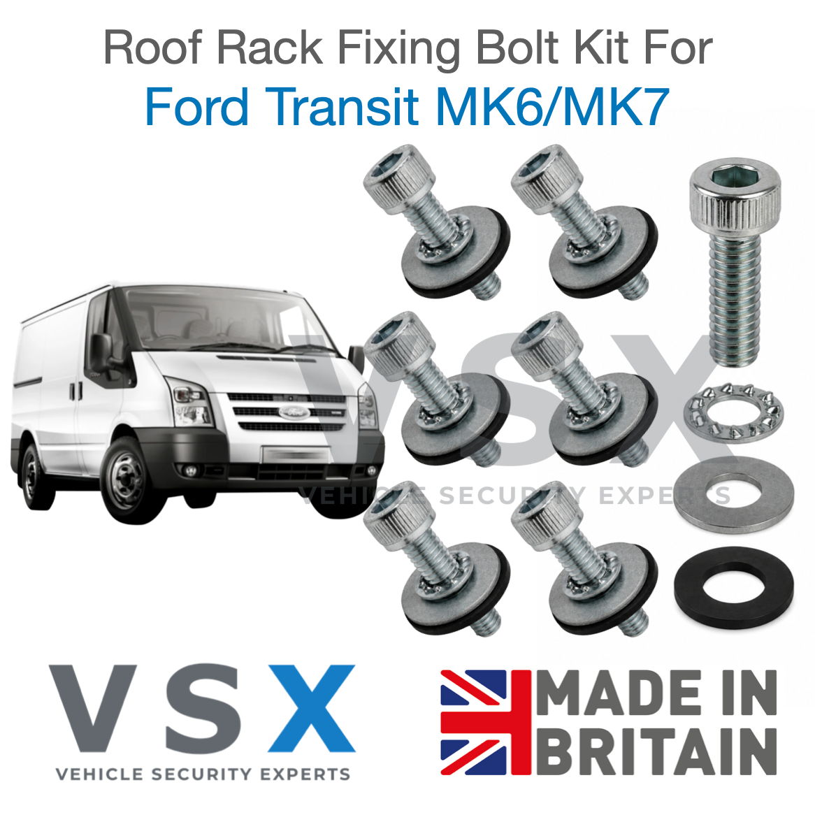 Ford Transit MK6/MK7 Roof Rack Fitting Bolt Kit