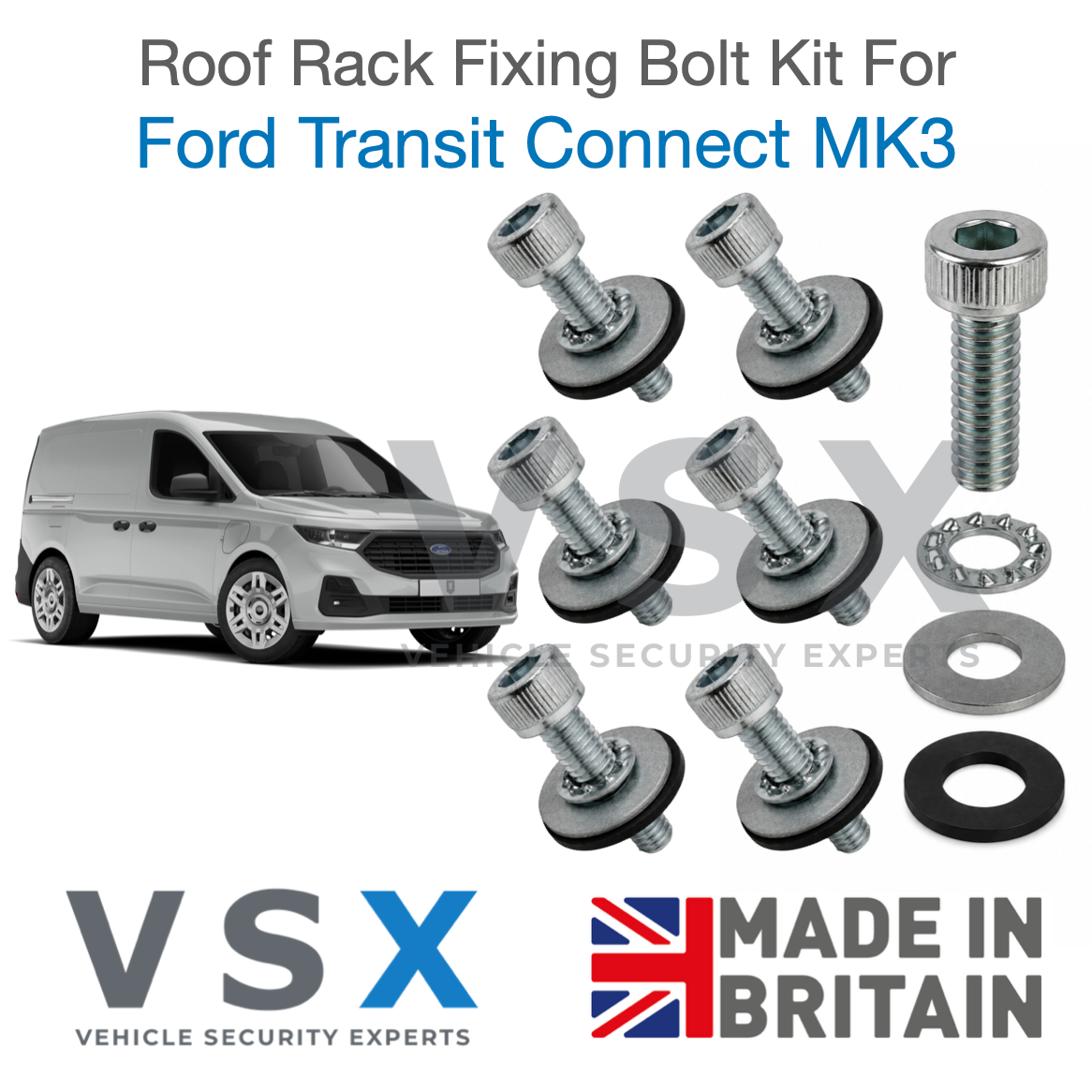 Ford Transit Connect MK3 Roof Rack Fitting Bolt Kit