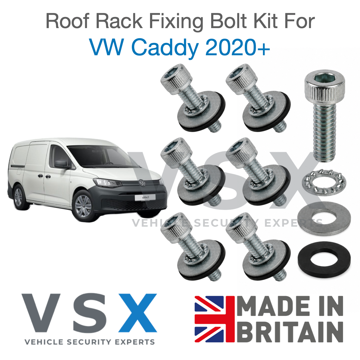 VW Caddy MK5 Roof Rack Fitting Bolt Kit