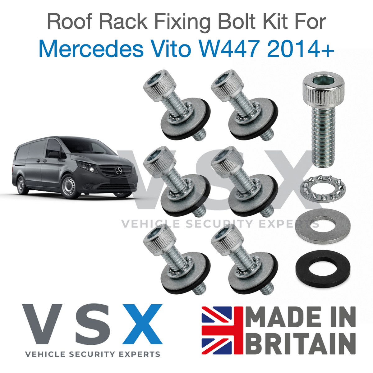 Mercedes Vito W447 Roof Rack Fitting Bolt Kit