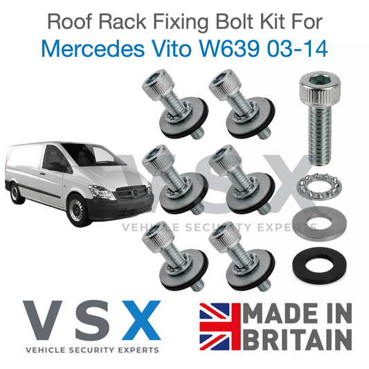Mercedes Vito W639 Roof Rack Fitting Bolt Kit