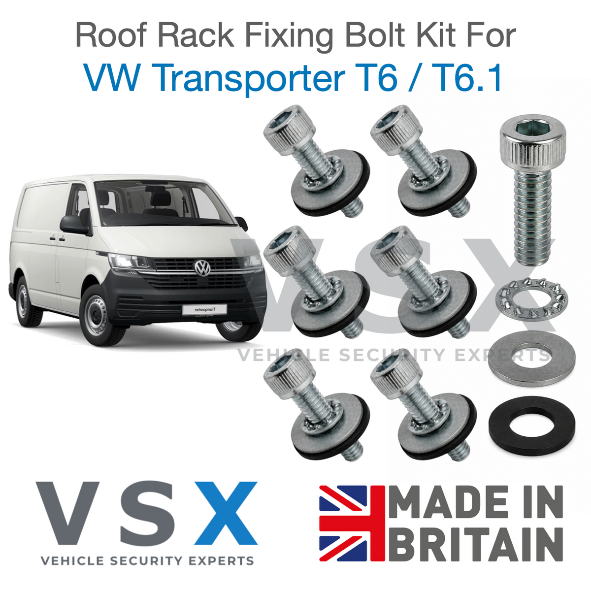 VW Transporter T6/T6.1 Roof Rack Fitting Bolt Kit