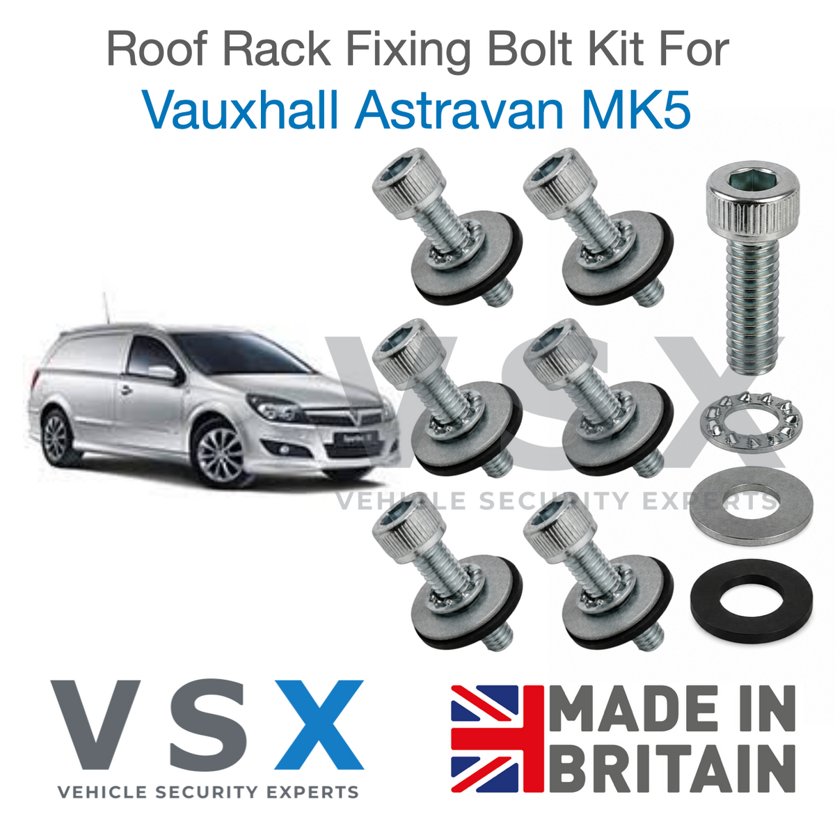 Vauxhall Astravan MK5 Roof Rack Fitting Bolt Kit
