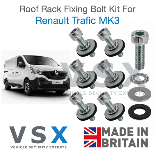 Renault Trafic MK3 Roof Rack Fitting Bolt Kit