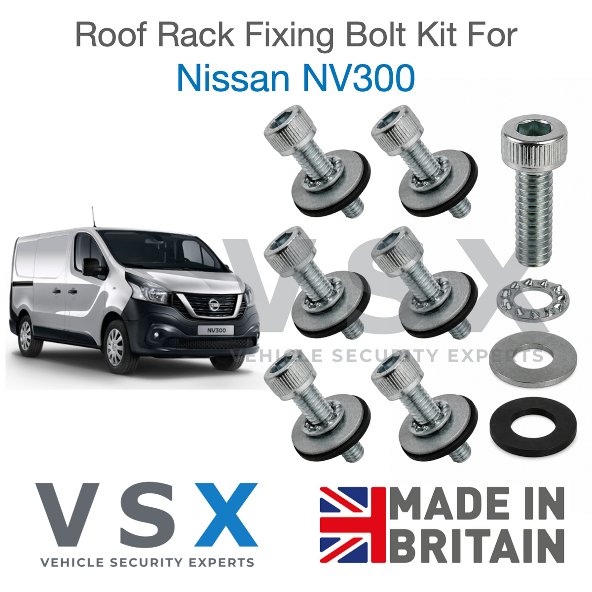 Nissan NV300 Roof Rack Fitting Bolt Kit