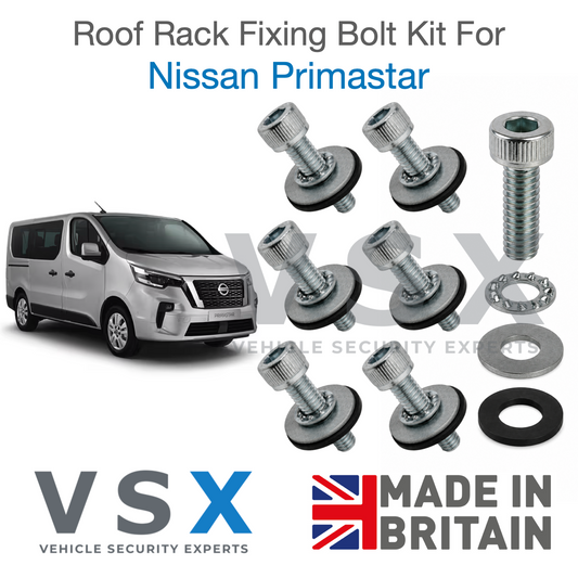 Nissan Primastar Roof Rack Fitting Bolt Kit