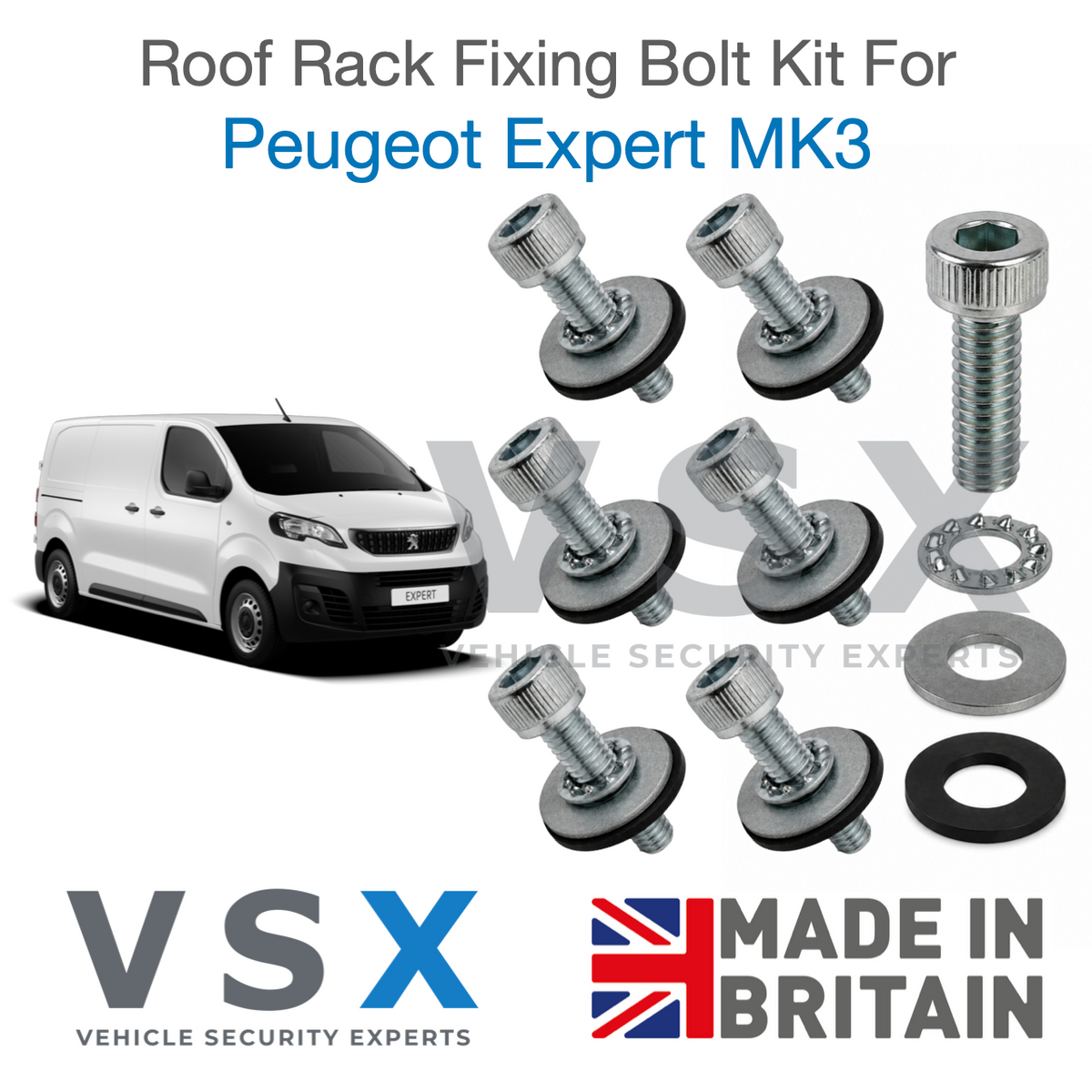 Peugeot Expert MK3 Roof Rack Fitting Bolt Kit