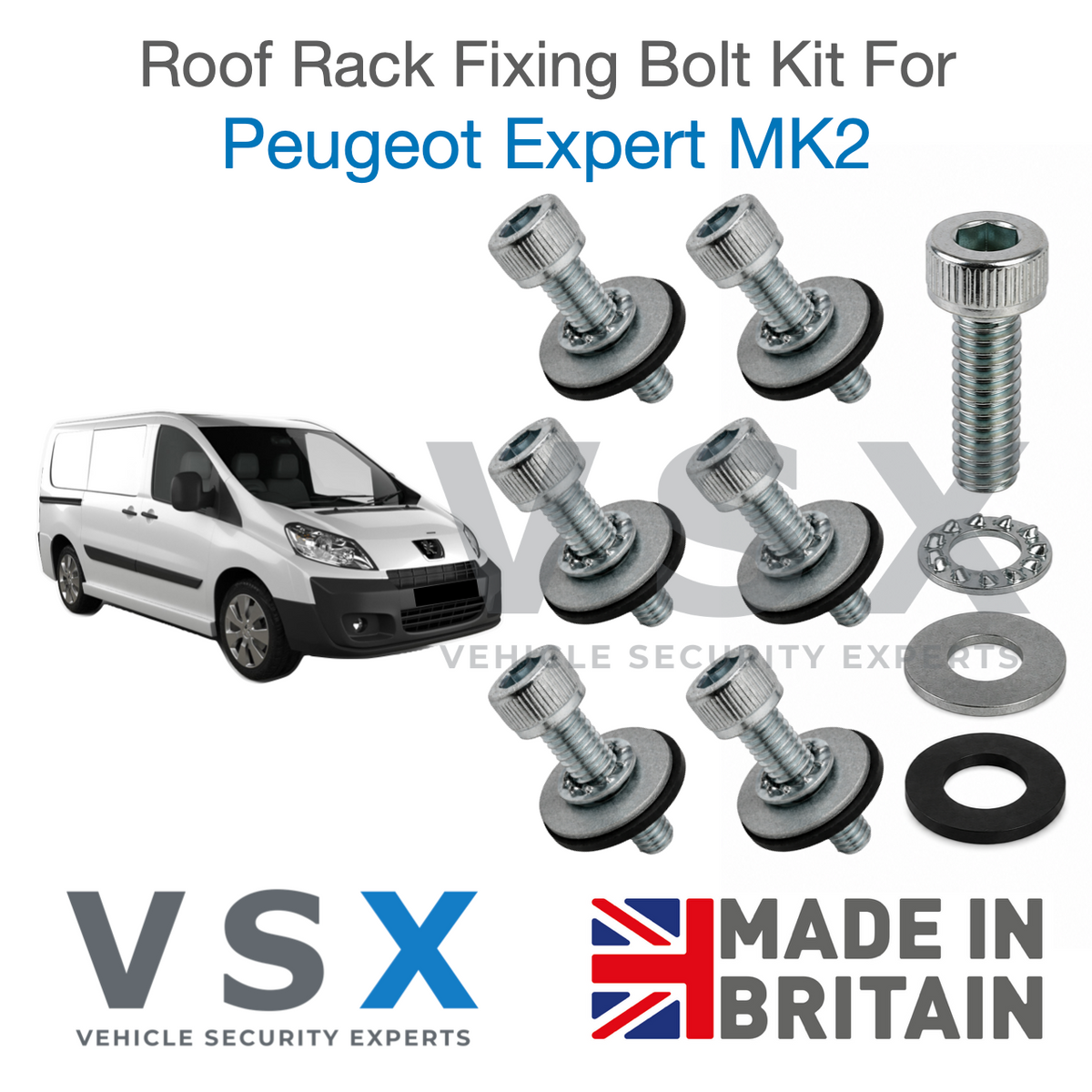 Peugeot Expert MK2 Roof Rack Fitting Bolt Kit