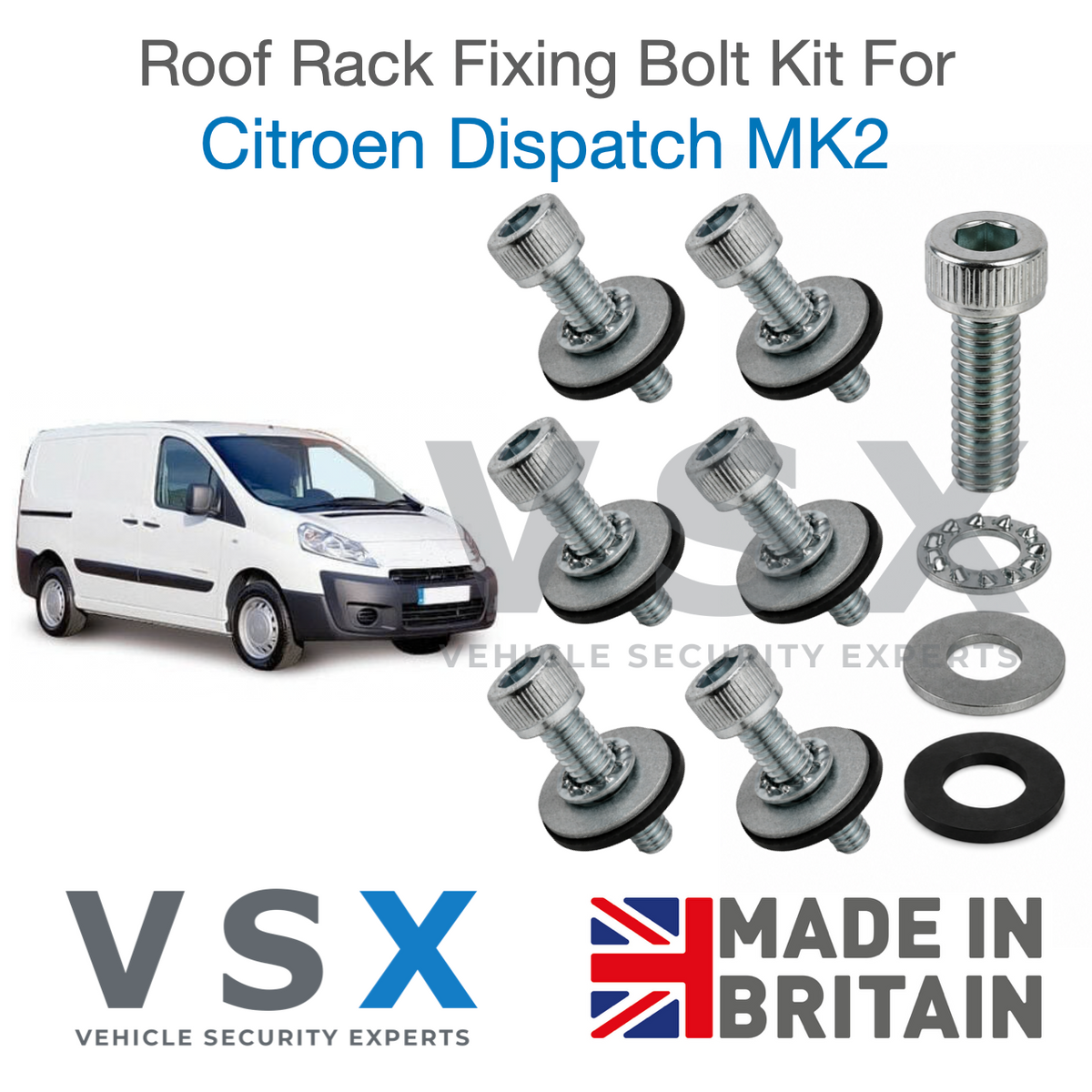 Citroen Dispatch MK2 Roof Rack Fitting Bolt Kit