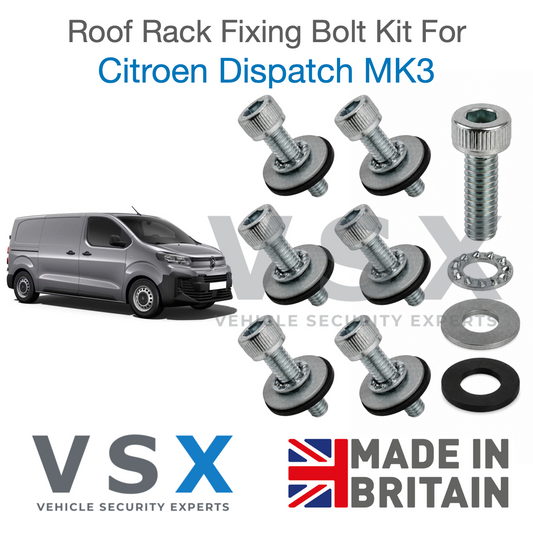 Citroen Dispatch MK3 Roof Rack Fitting Bolt Kit