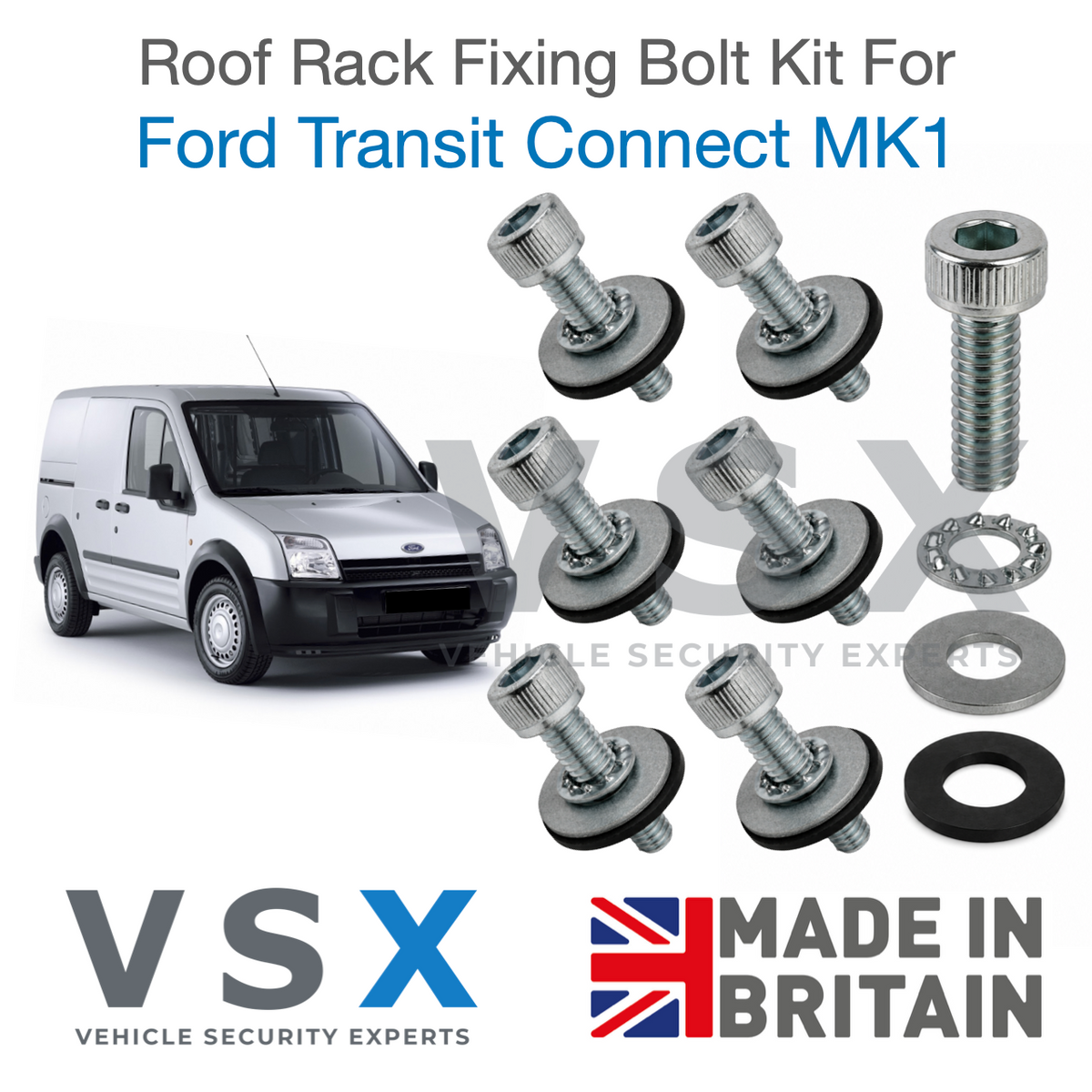 Ford Transit Connect MK1 Roof Rack Fitting Bolt Kit