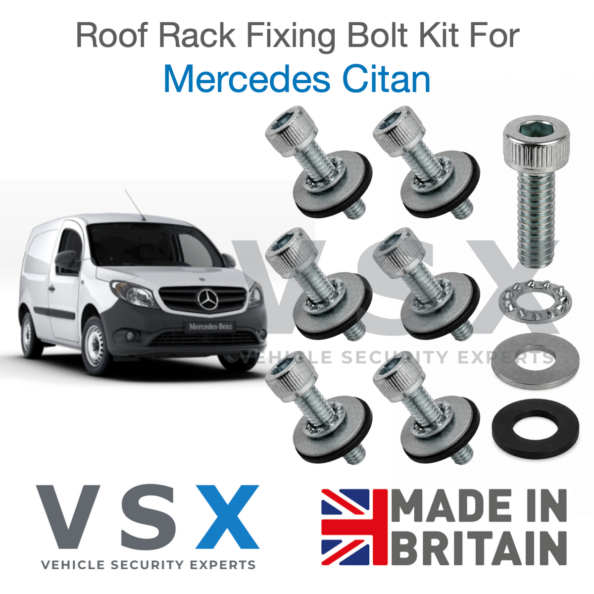 Mercedes Citan Roof Rack Fitting Bolt Kit