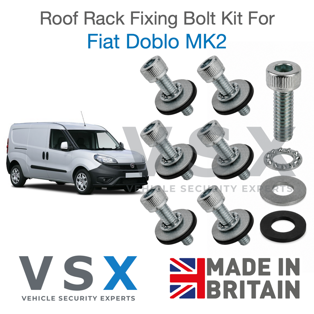 Fiat Doblo MK2 Roof Rack Fitting Bolt Kit