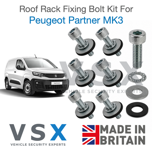 Peugeot Partner MK3 Roof Rack Fitting Bolt Kit
