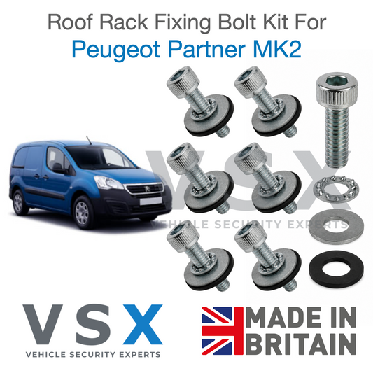 Peugeot Partner MK2 Roof Rack Fitting Bolt Kit