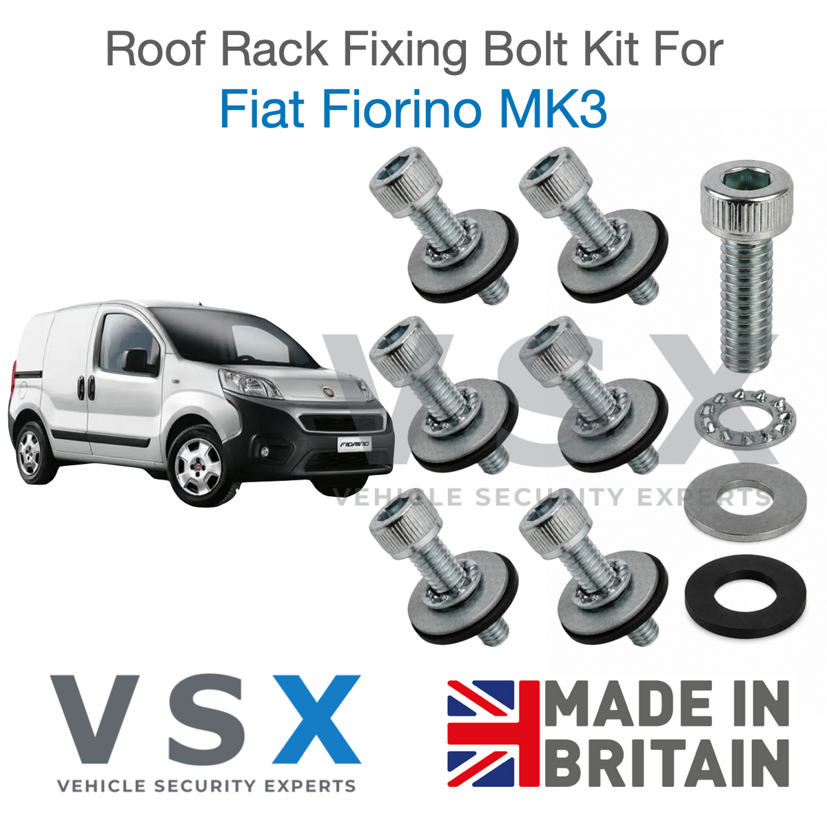 Fiat Fiorino MK3 Roof Rack Fitting Bolt Kit