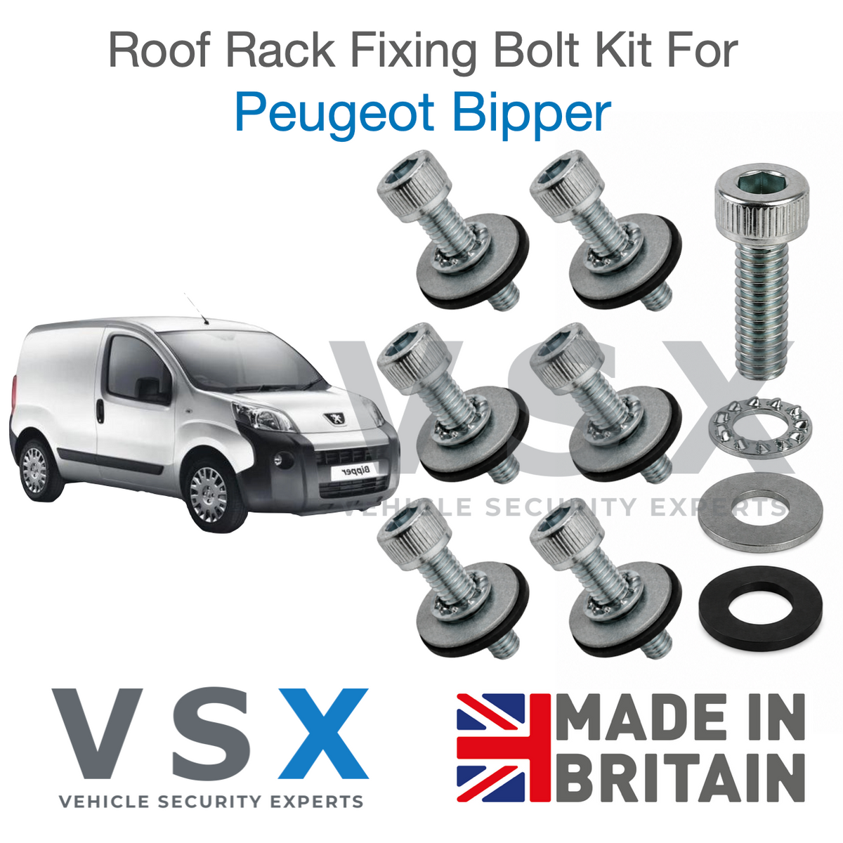 Peugeot Bipper Roof Rack Fitting Bolt Kit