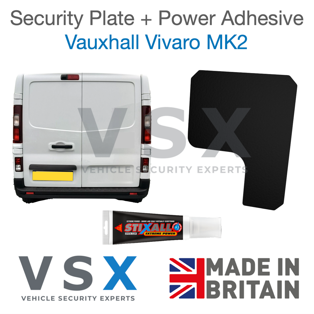 Vauxhall Vivaro MK2 Rear Door Security Plate - Anti-theft Door Protection
