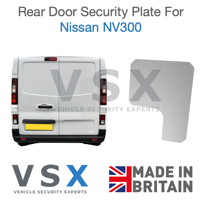Nissan NV300 Rear Door Security Plate - Anti-theft Door Protection
