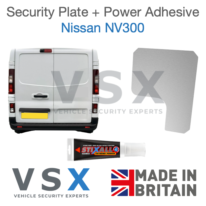 Nissan NV300 Rear Door Security Plate - Anti-theft Door Protection