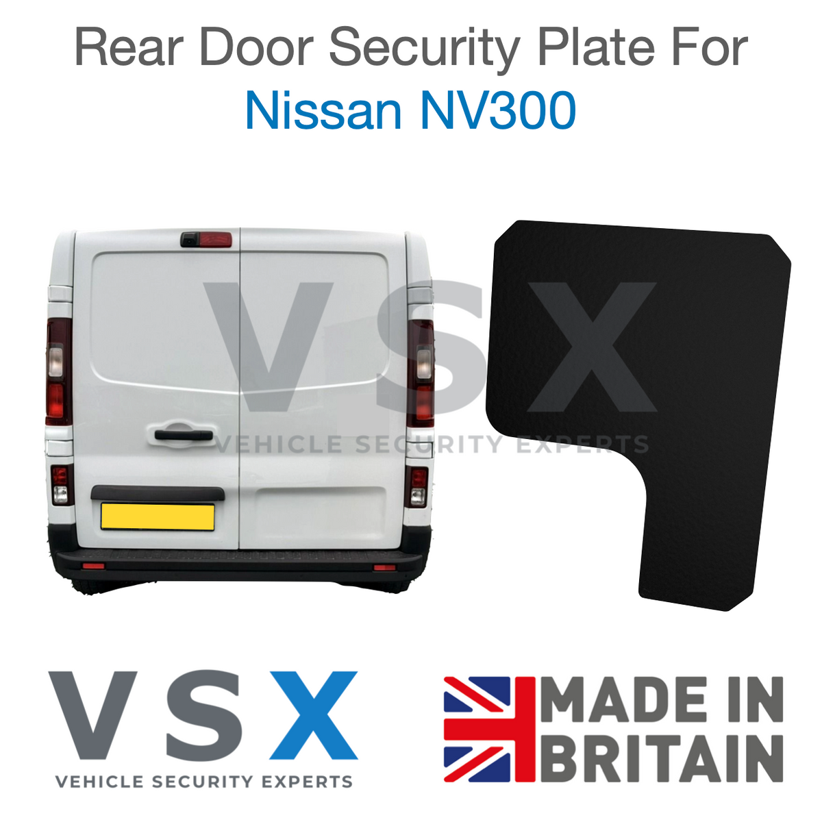 Nissan NV300 Rear Door Security Plate - Anti-theft Door Protection