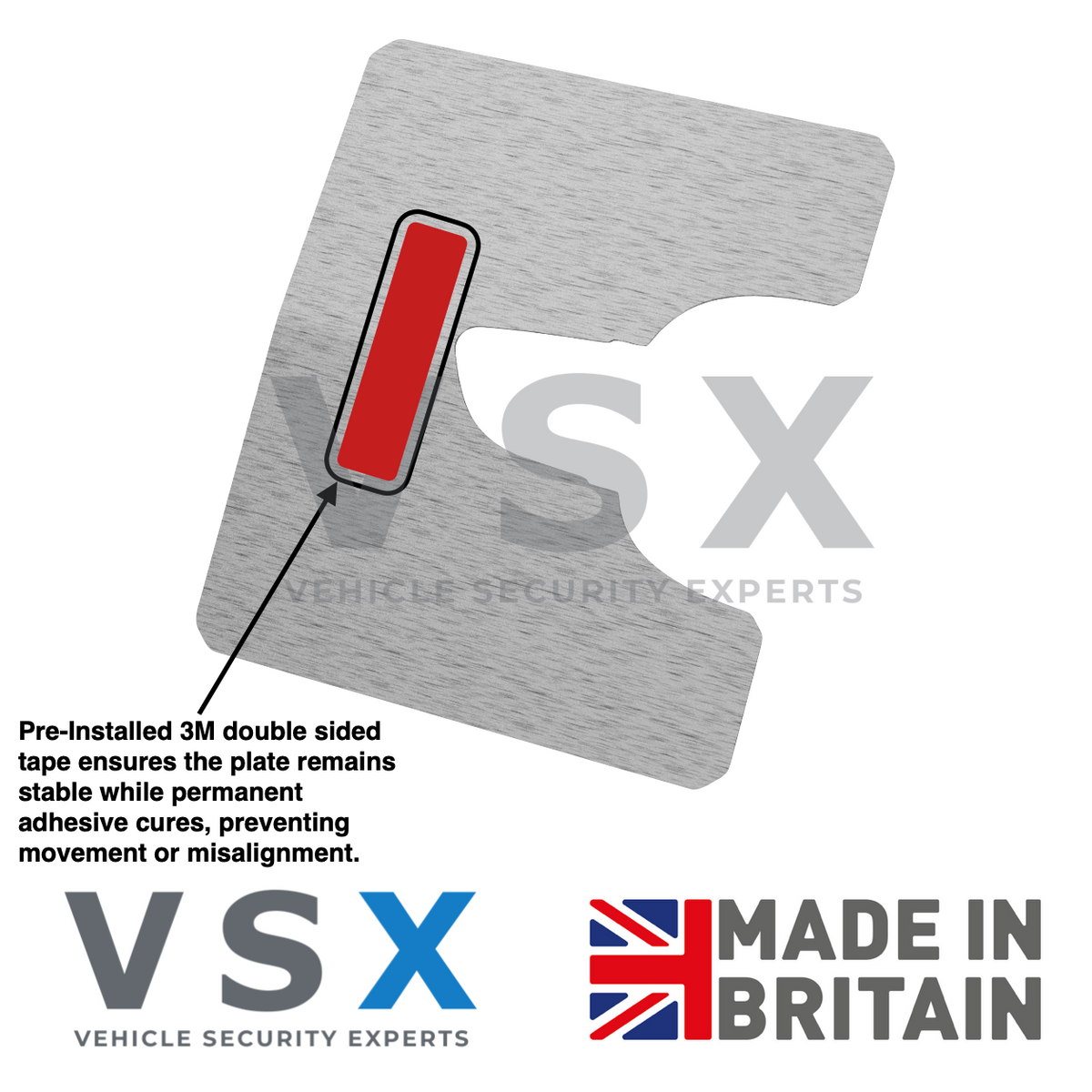 Vauxhall Combo MK4 Rear Door Security Plate - Anti-theft Door Protection