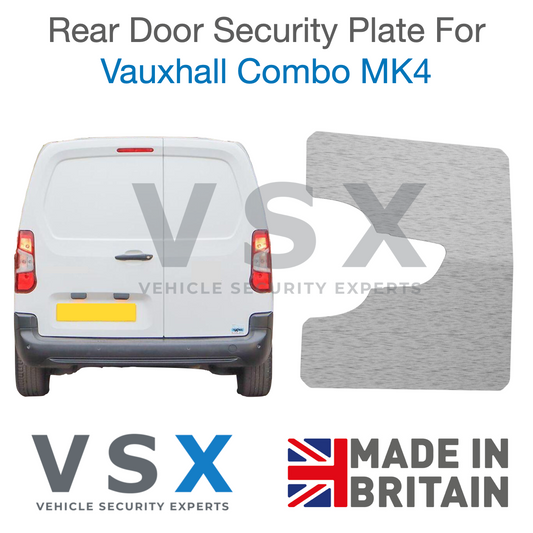 Vauxhall Combo MK4 Rear Door Security Plate - Anti-theft Door Protection