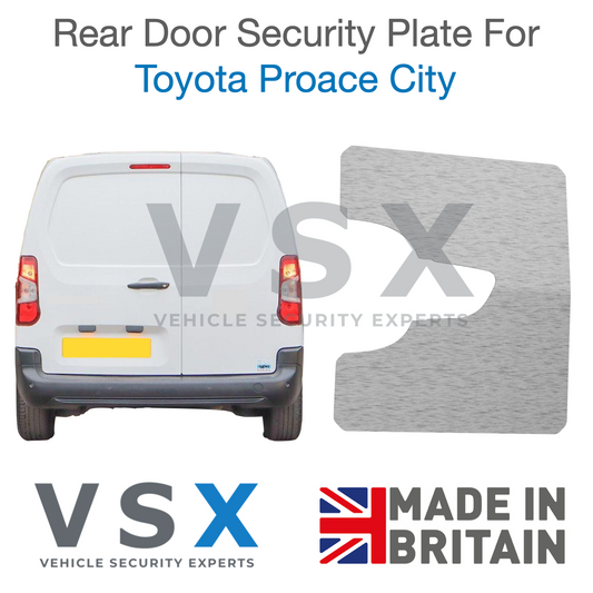 Toyota Proace City Rear Door Security Plate - Anti-theft Door Protection
