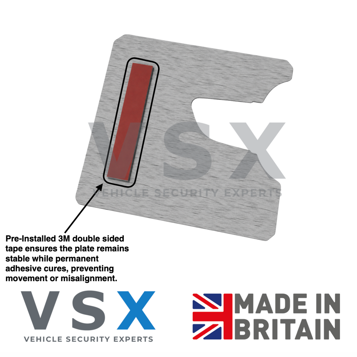 Citroen Dispatch MK3 Rear Door Security Plate - Anti-theft Door Protection