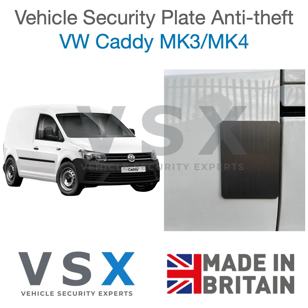 VW Caddy Van Security Plate - Anti-theft Door Protection