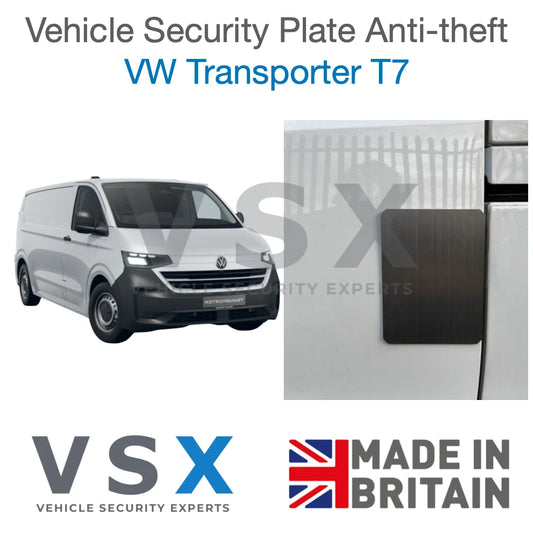 VW Transporter T7 Van Security Plate - Anti-theft Door Protection
