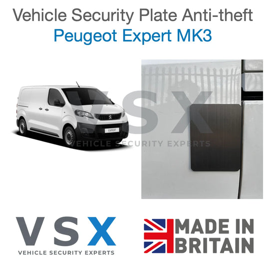 Peugeot Expert MK3 Van Security Plate - Anti-theft Door Protection
