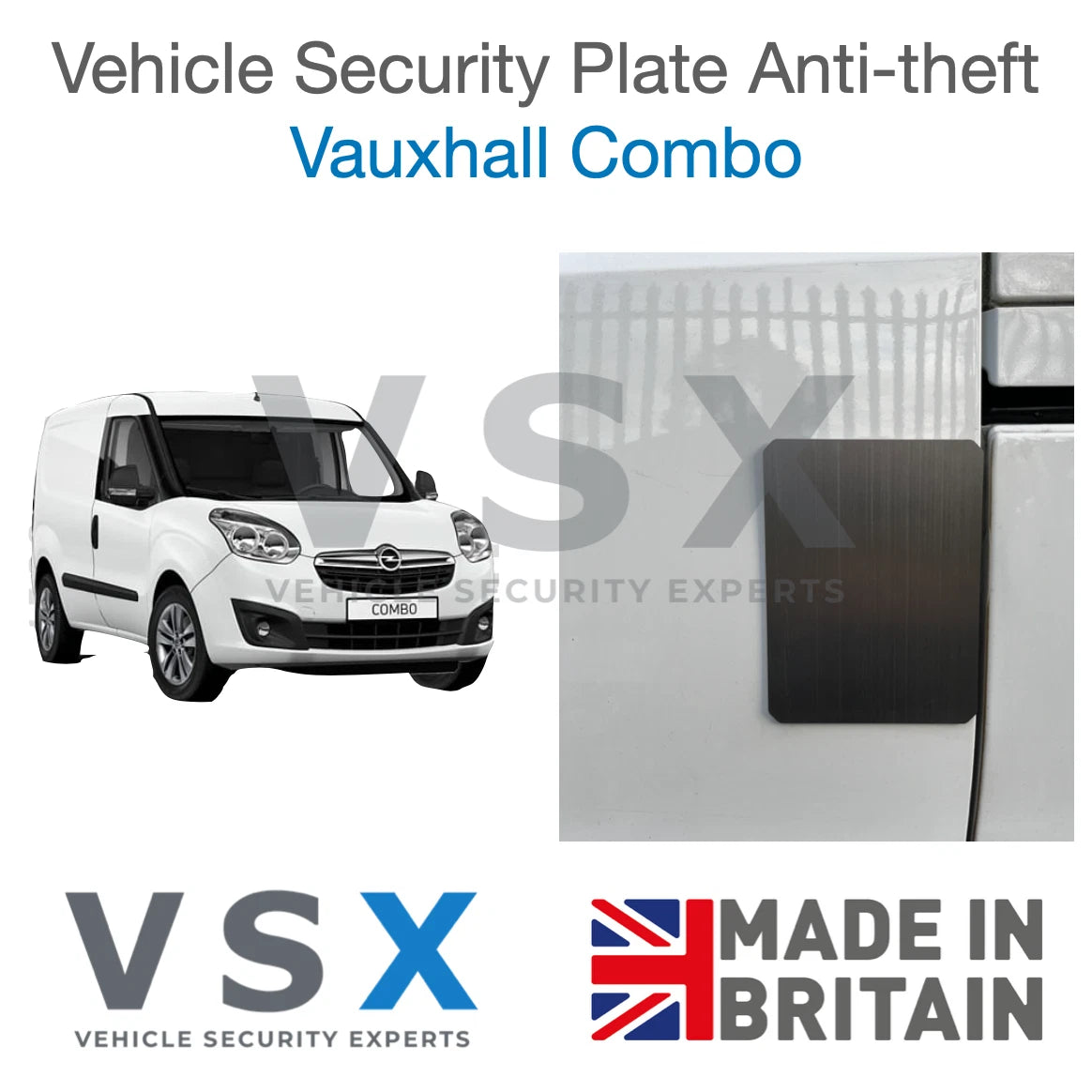 Vauxhall Combo MK3 Van Security Plate - Anti-theft Door Protection