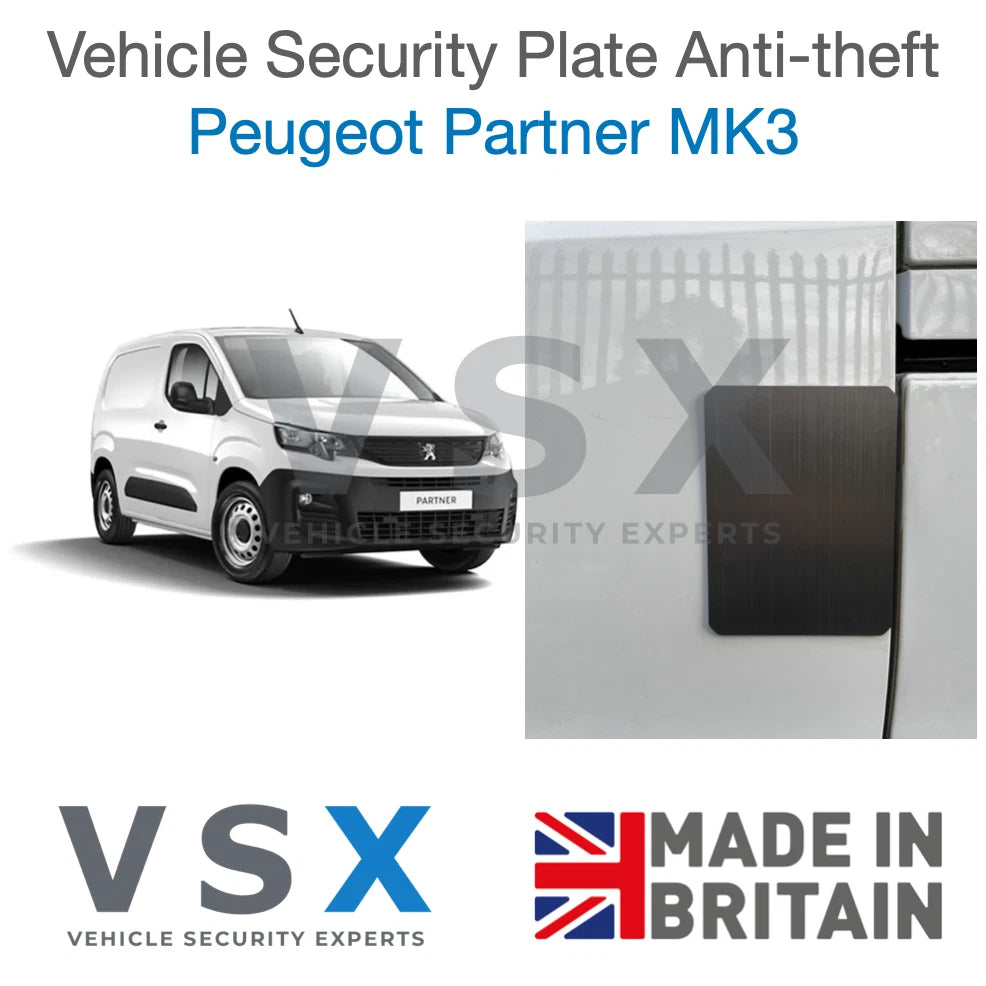 Peugeot Partner MK3 Van Security Plate - Anti-theft Door Protection