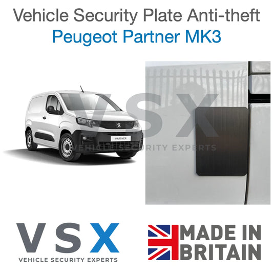 Peugeot Partner MK3 Van Security Plate - Anti-theft Door Protection