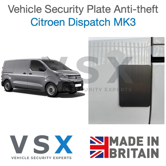 Citroen Dispatch MK3 Van Security Plate - Anti-theft Door Protection