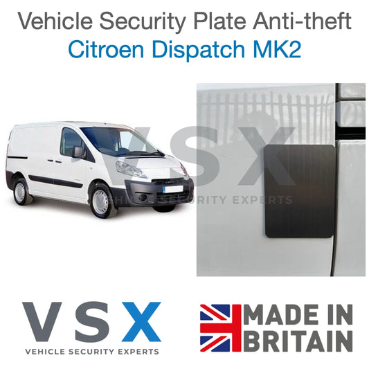 Citroen Dispatch MK2 Van Security Plate - Anti-theft Door Protection