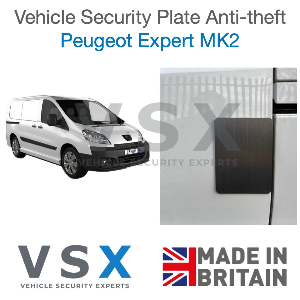 Peugeot Expert MK2 Van Security Plate - Anti-theft Door Protection