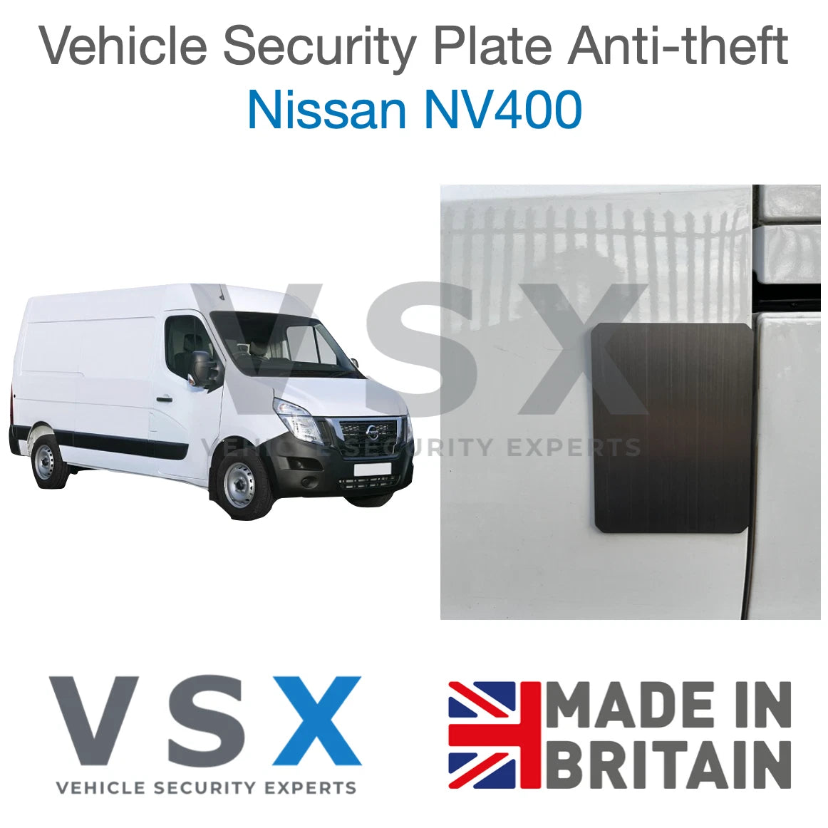 Nissan NV400 Van Security Plate - Anti-theft Door Protection