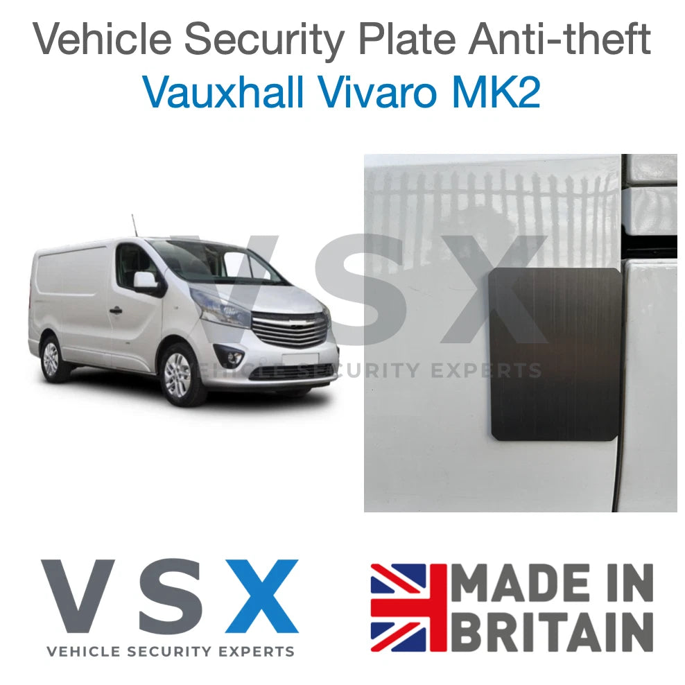 Vauxhall Vivaro MK2 Van Security Plate - Anti-theft Door Protection