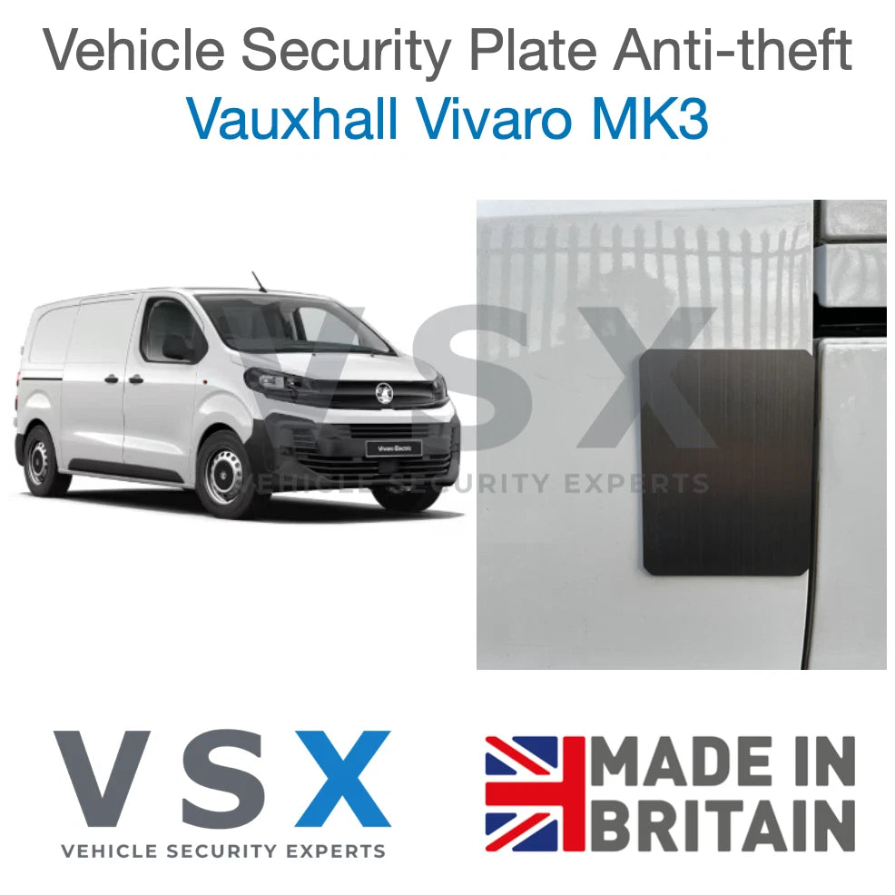 Vauxhall Vivaro MK3 Van Security Plate - Anti-theft Door Protection
