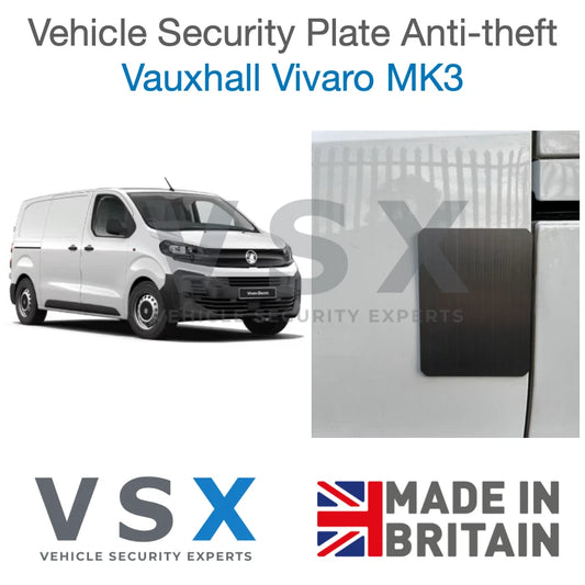 Vauxhall Vivaro MK3 Van Security Plate - Anti-theft Door Protection