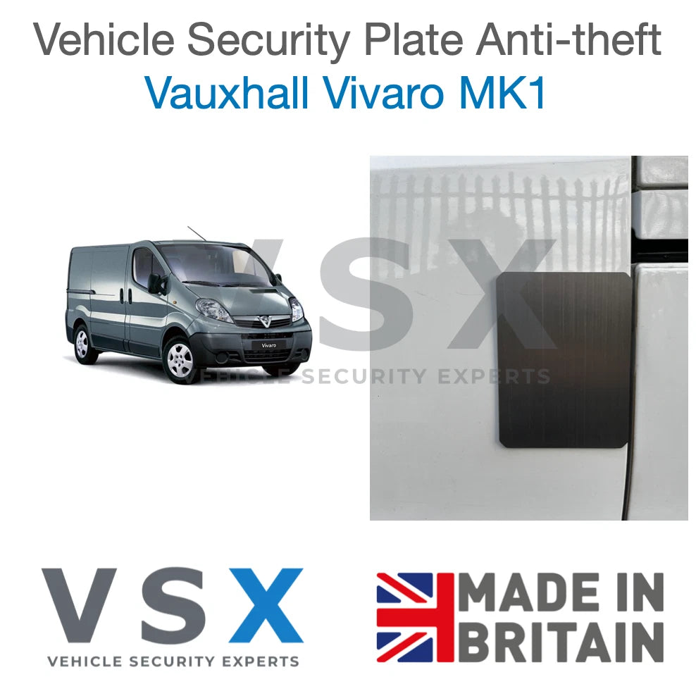 Vauxhall Vivaro MK1 Van Security Plate - Anti-theft Door Protection