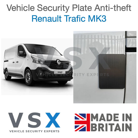 Renault Trafic MK3 Van Security Plate - Anti-theft Door Protection